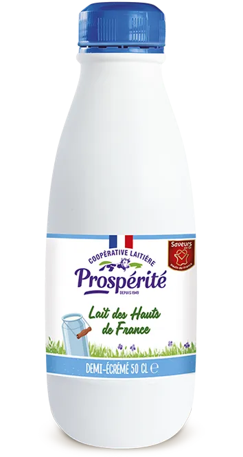 gamme de lait demi écrémé 50cl