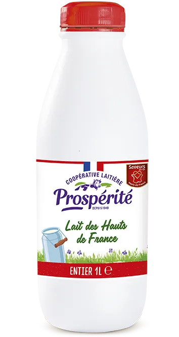 gamme de lait entier 1 litre